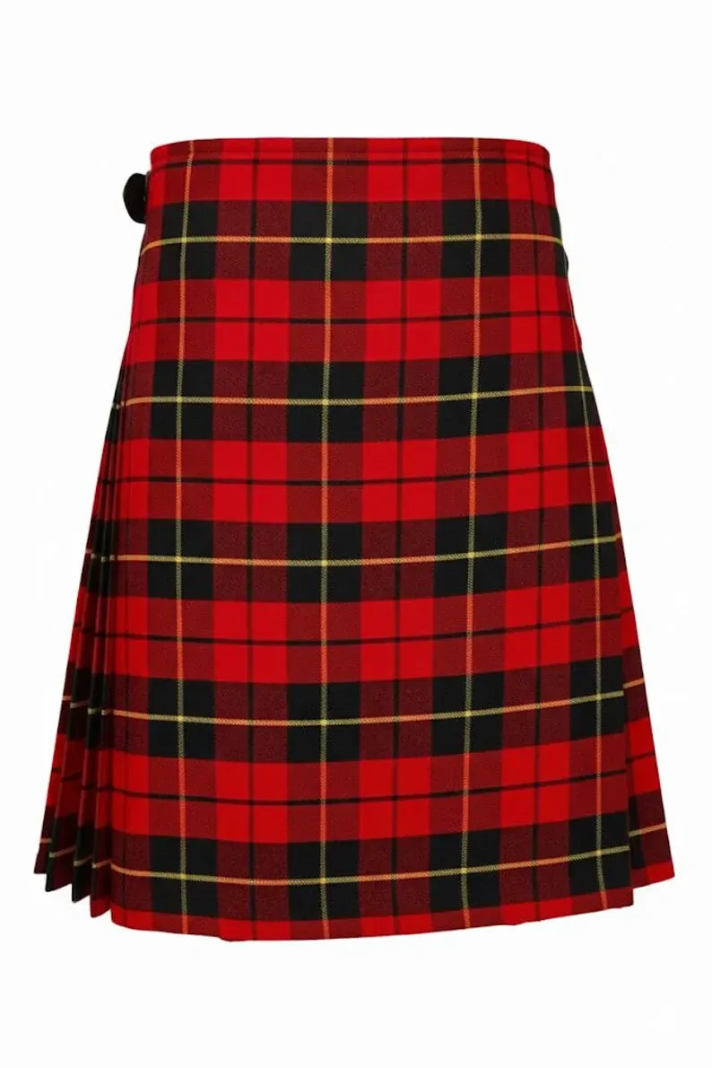 Scottish Traditional Handmade Wallace tartan Kilt for men Custom Made