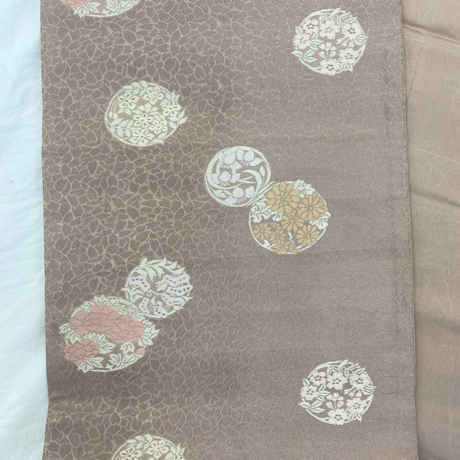 Japanese Vintage Kimono Fukuro Obi Silk Purpl Traditional Reversible 144 x 12 in