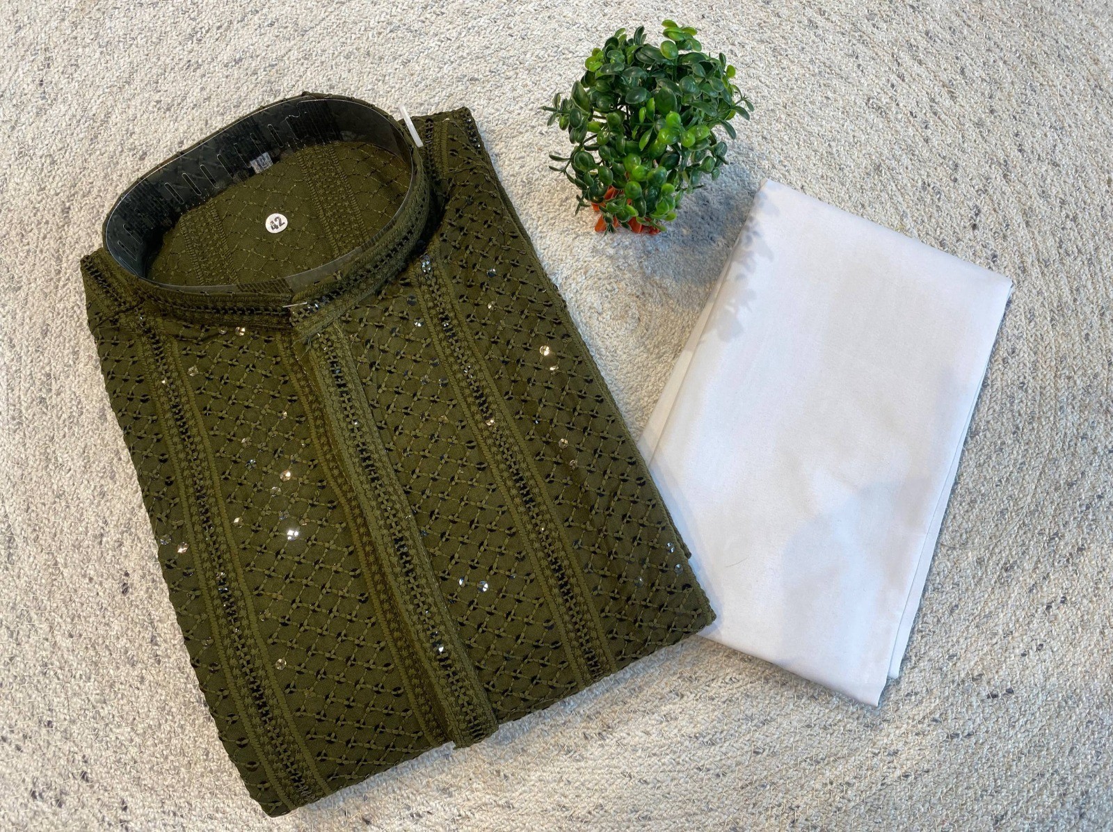 Pakistani Men Cotton Kurta Set Kurta Pyjama Indian Ethnic Kurta Wedding Party