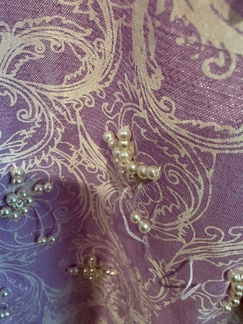 PAKISTANI KURTI WITH PEARLS