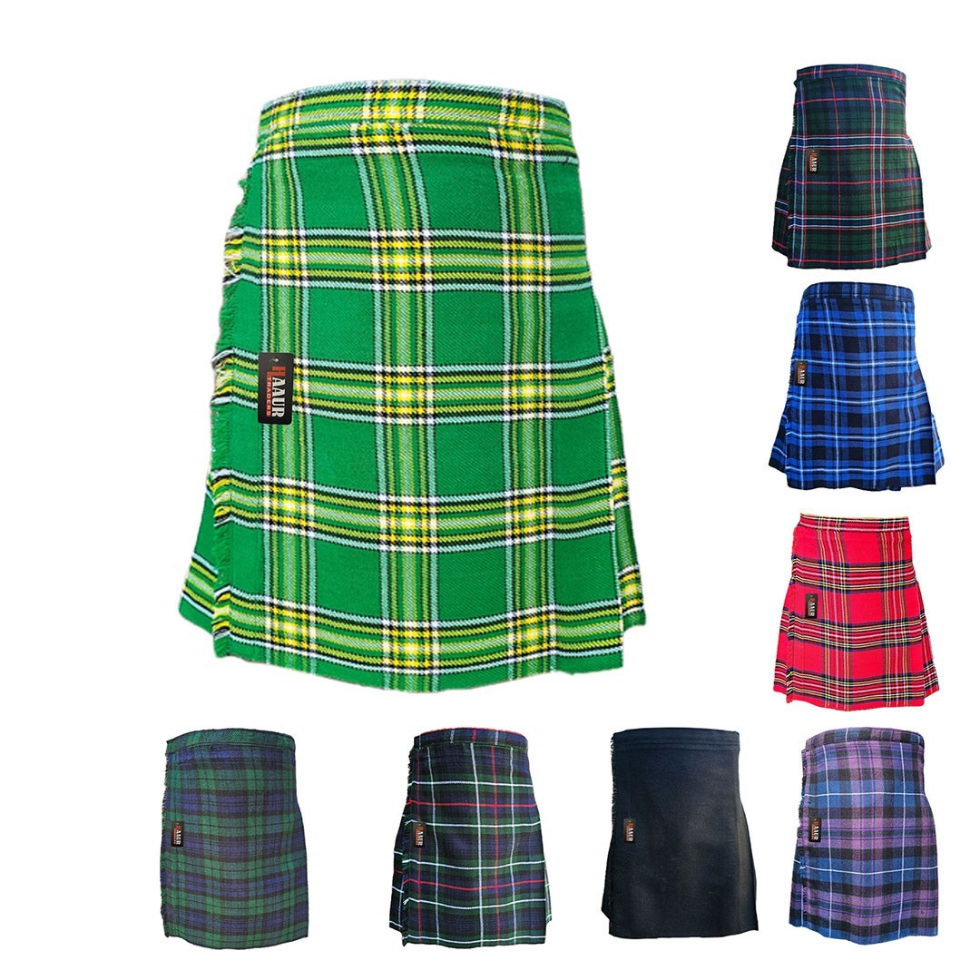 AAR Kids Kilts Royal Stewart Tartan Scottish Children Green Boys Babies