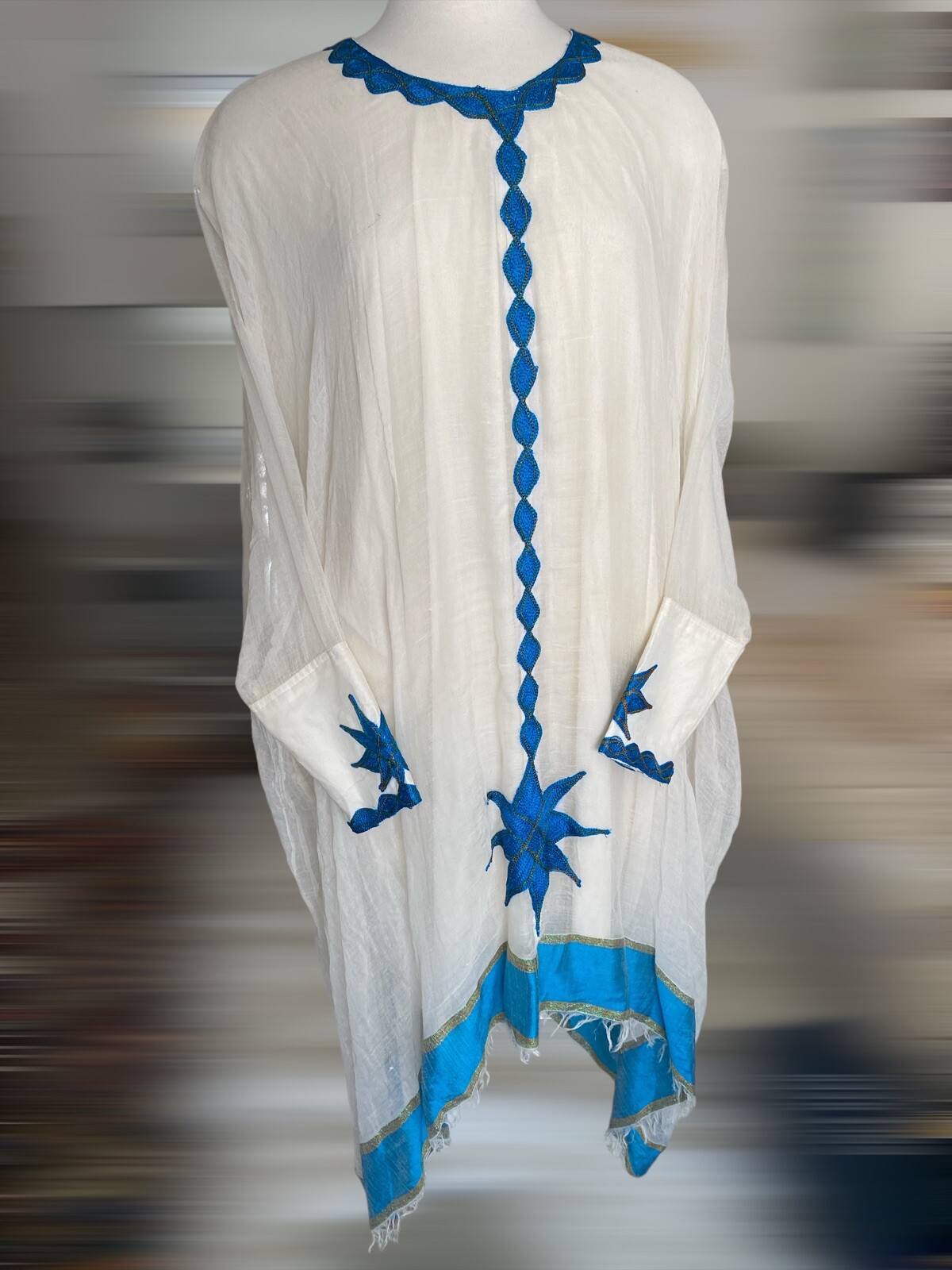 Ethiopian Habesha Traditional Kemis Tebebe, simple African Dress, Gift For Her.