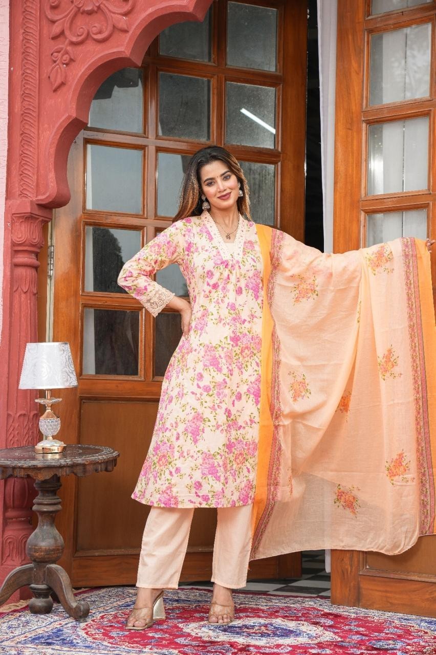 Wedding Wear Salwar Kameez Ready Made Plus Size Upto 7XL Kurta Pant And Dupatta