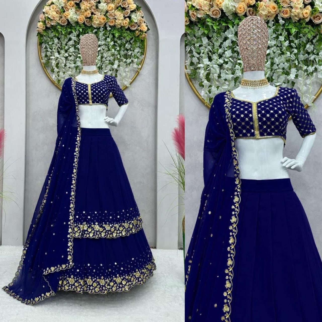 Designer Heavy Indian Lengha Wedding Party ethnic Pakistani Wear Lehenga Choli
