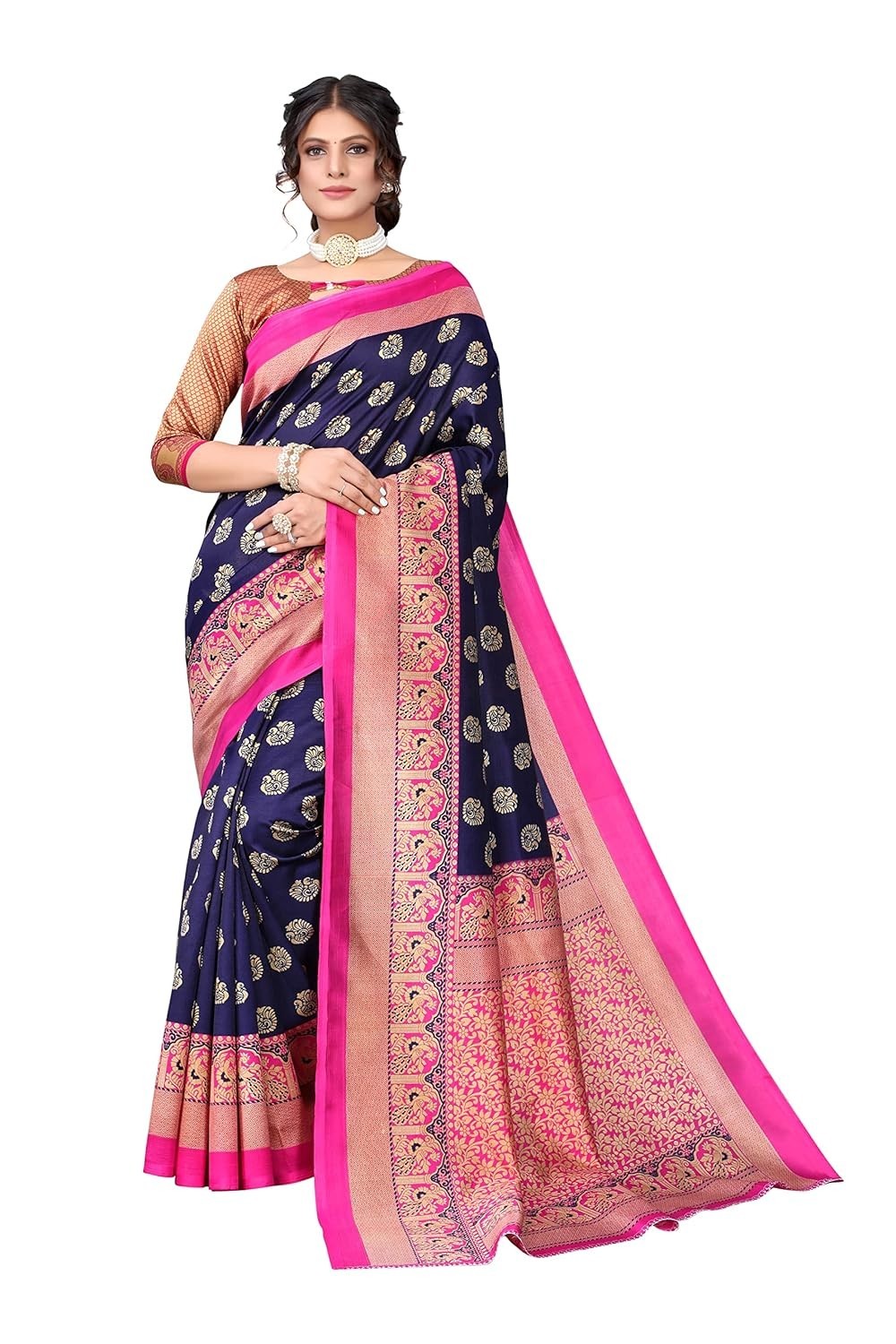 Womens Jacquard Standard Length Saree