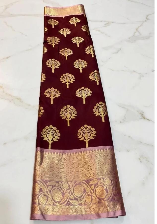 MOST TRENDING Banarasi Soft Silk Pattu Sarees For Party And Wedding Wear