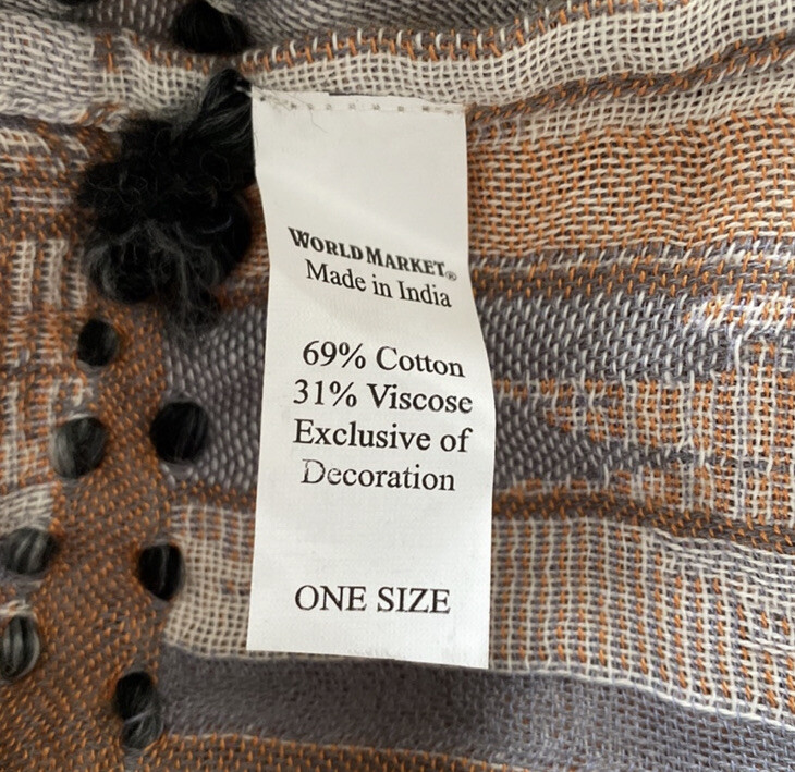 NWT Mixed material duster kimono multi colored by World Market One size fits all