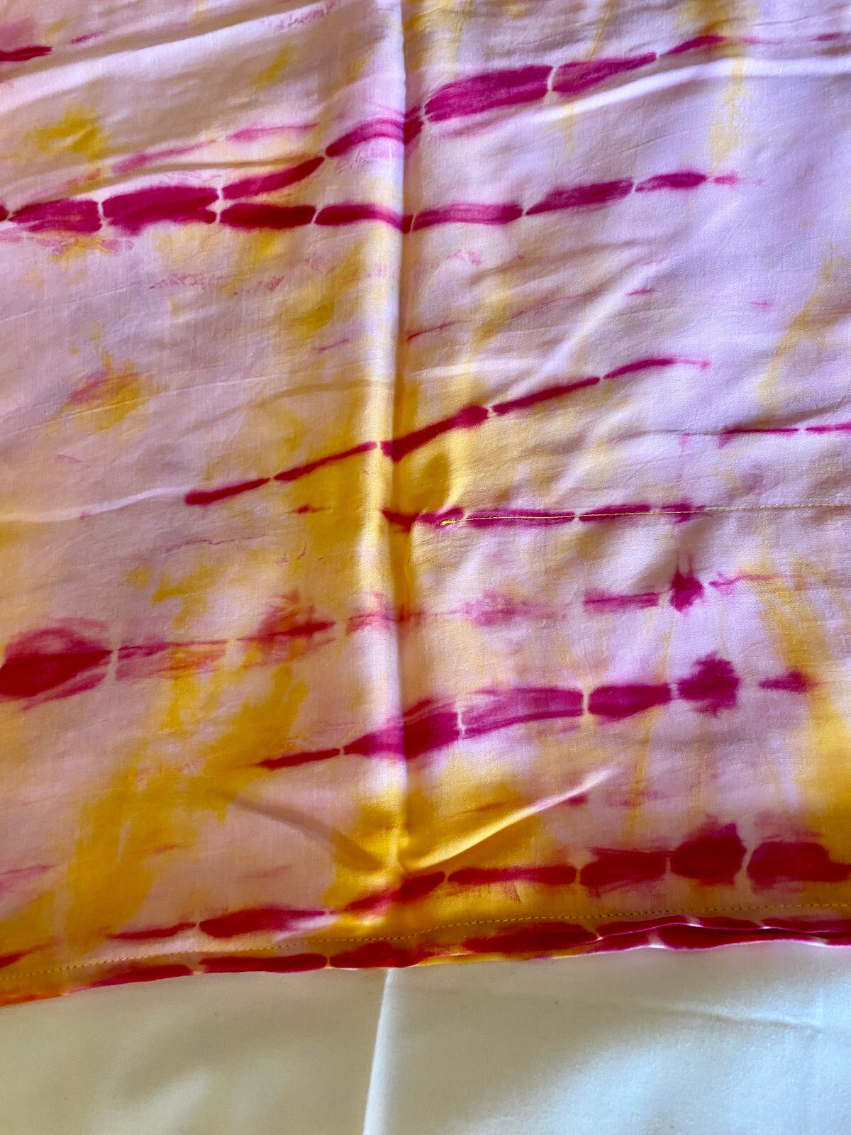Kaftan Tie Dyed Pink Fucia Yellow Women’s Men’s Unisex New Rayon Light Weight