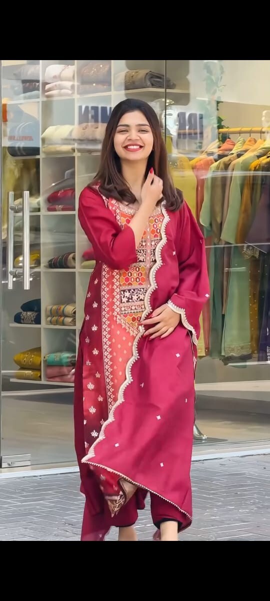 Premium Muslin Kurta Palazzo Dupatta Set Eid Special Salwar Kameez Readymade Set
