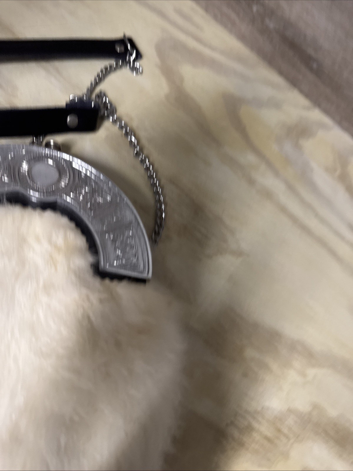 Men’s Scottish White Fur Sporran 0 Tassels With Chain Belt Leather vintage