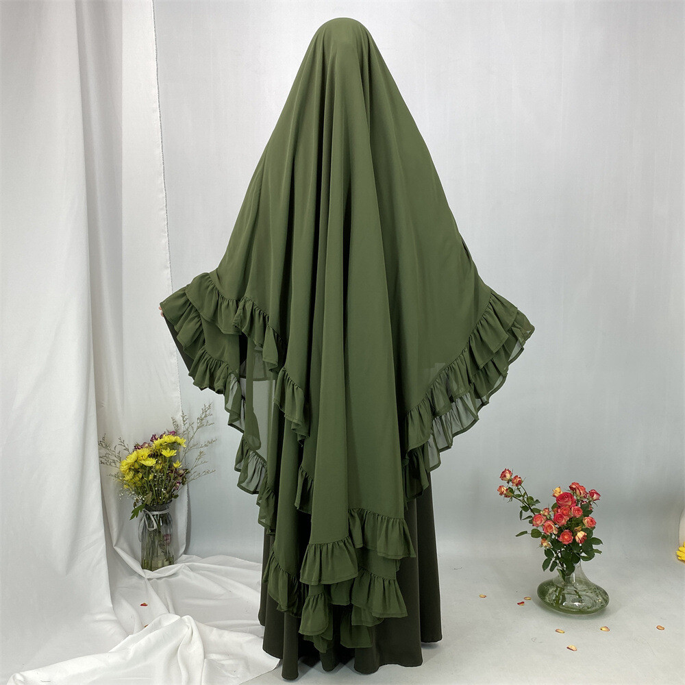 Overhead Niqab Women Muslim Large Hijab Islamic Prayer Niqab Kaftan Ramadan Top