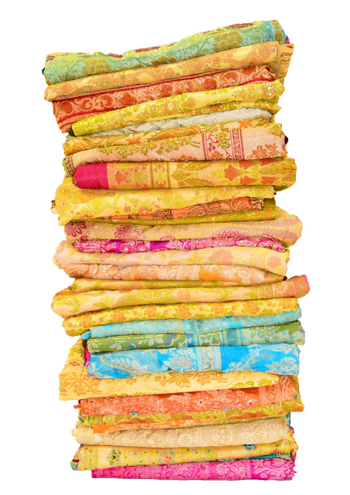 Wholesale lot 50 Banarasi Party Wear Saree 100% Pure Silk Vintage Sari 5 Yard
