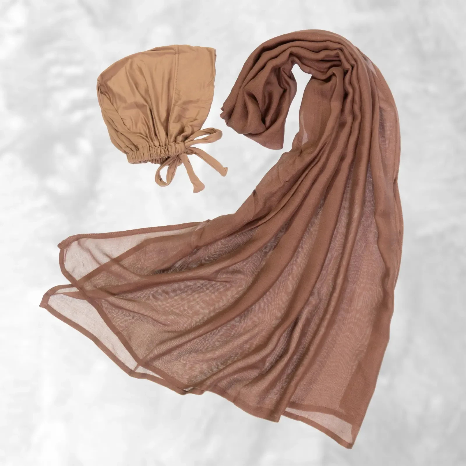 Premium Modal Hijab Set with Undercap Lightweight Breathable Modest Wear