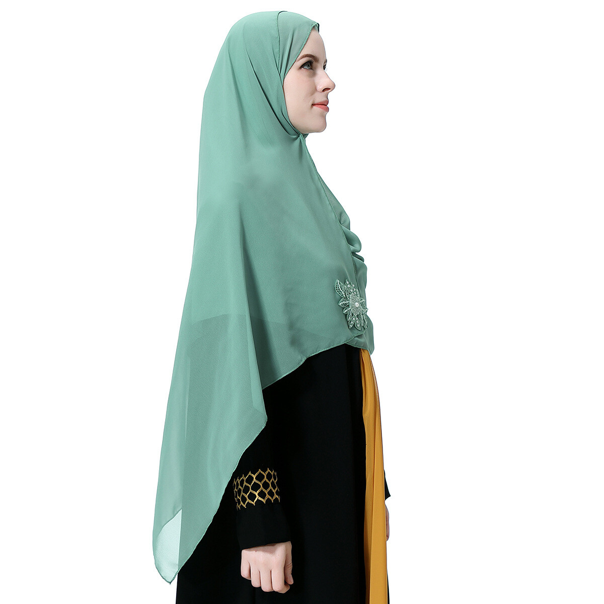 180*75cm Women Muslim Hijab Long Scarf Islamic Shawls Chiffon Wrap Headscarf