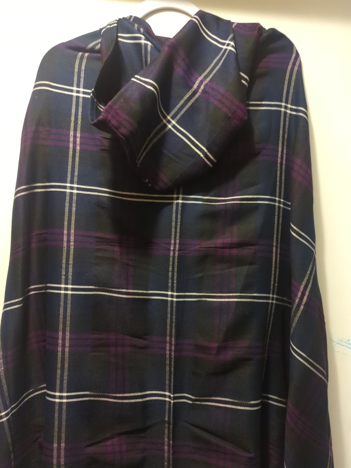 Scottish Tartan Cloak Purple