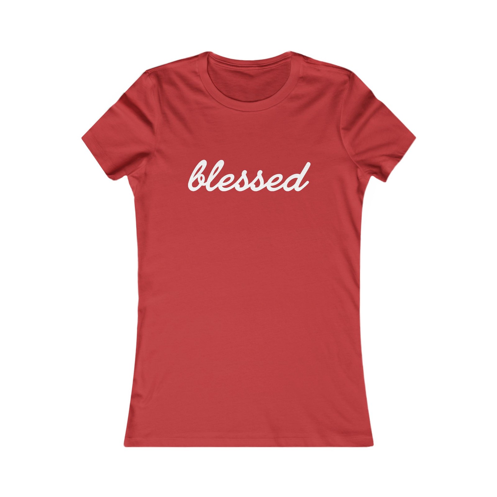 Blesseds Womens T-Shirt Christian God Religious Faith Greatfull Saying Gift Tee