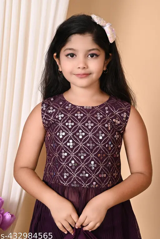 Indian Traditional Trend stylish Baby Girls Ethnic Kurti Sharara With Dupatta
