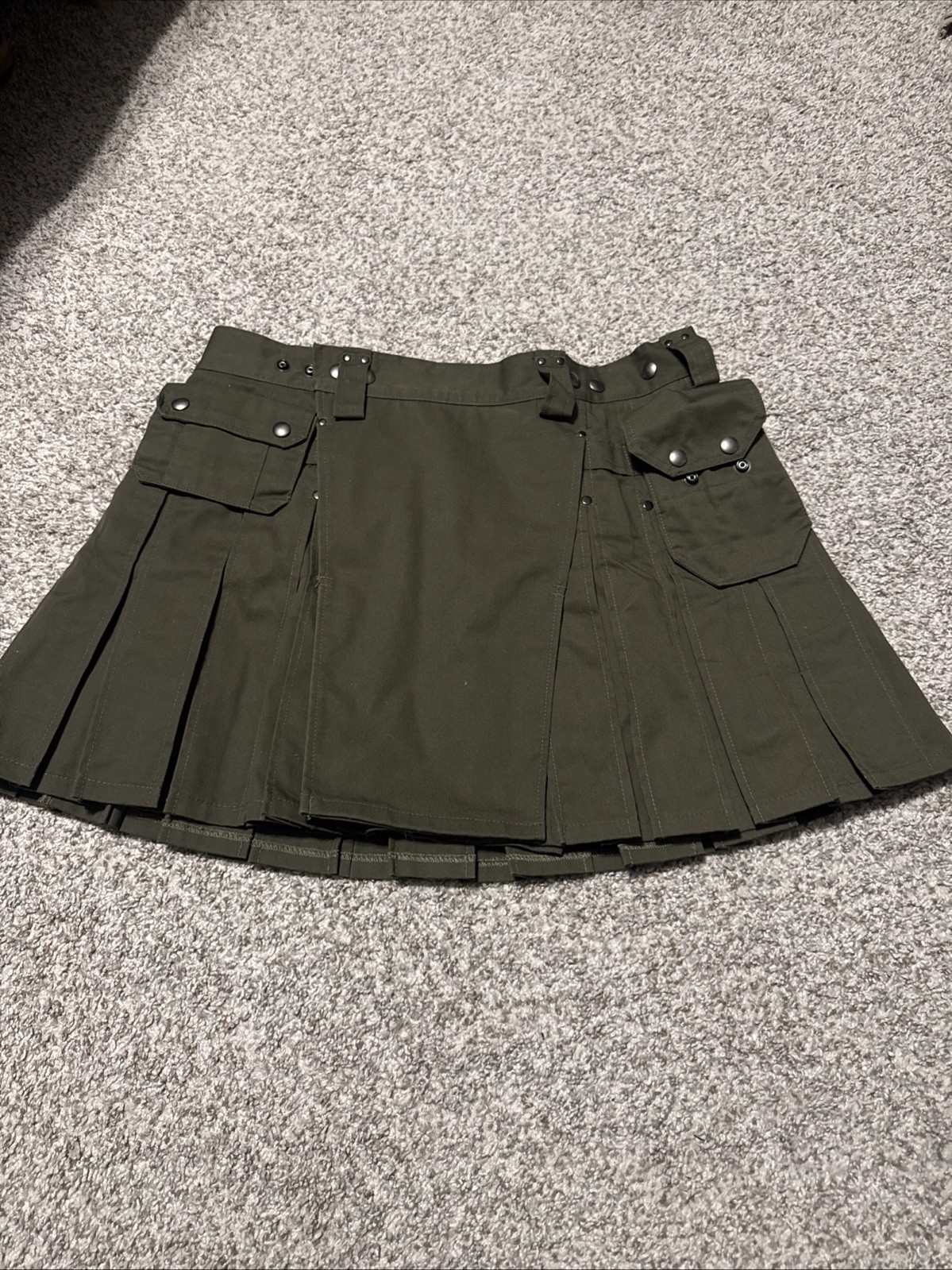 Stumptown Men’s Kilt Green Adjustable Medium Made Scottish