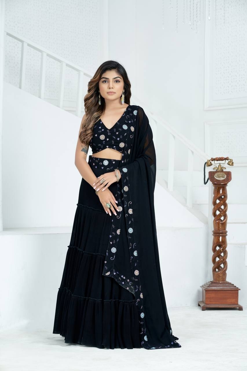 Indian New Bollywood Designer Traditional Ready Made Lengha Choli party Wear
