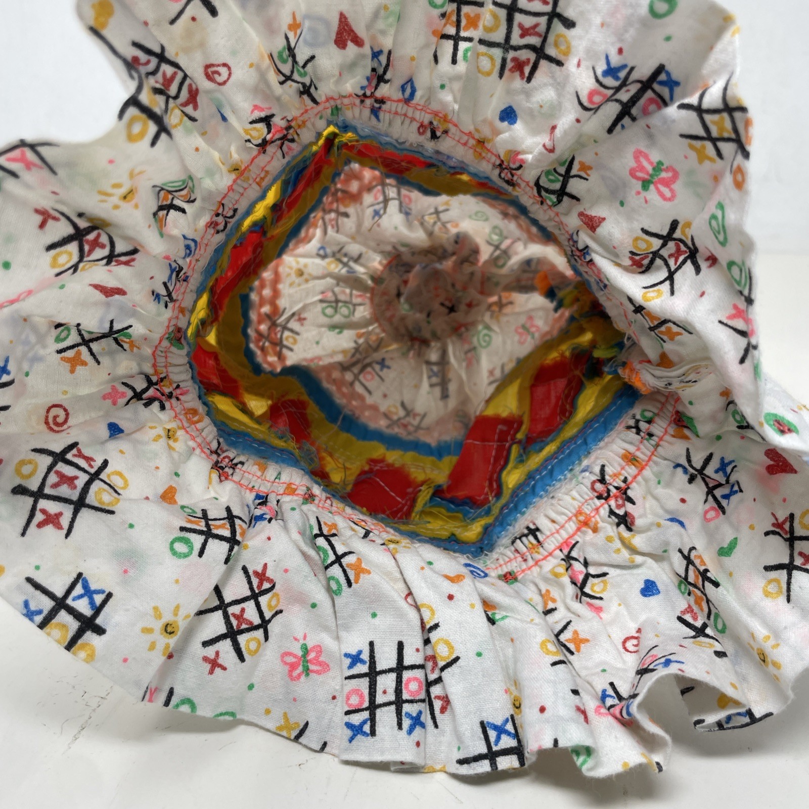 Native American Seminole Miccosukee Patchwork Handmade Tic-tac-toe Child Cap (94