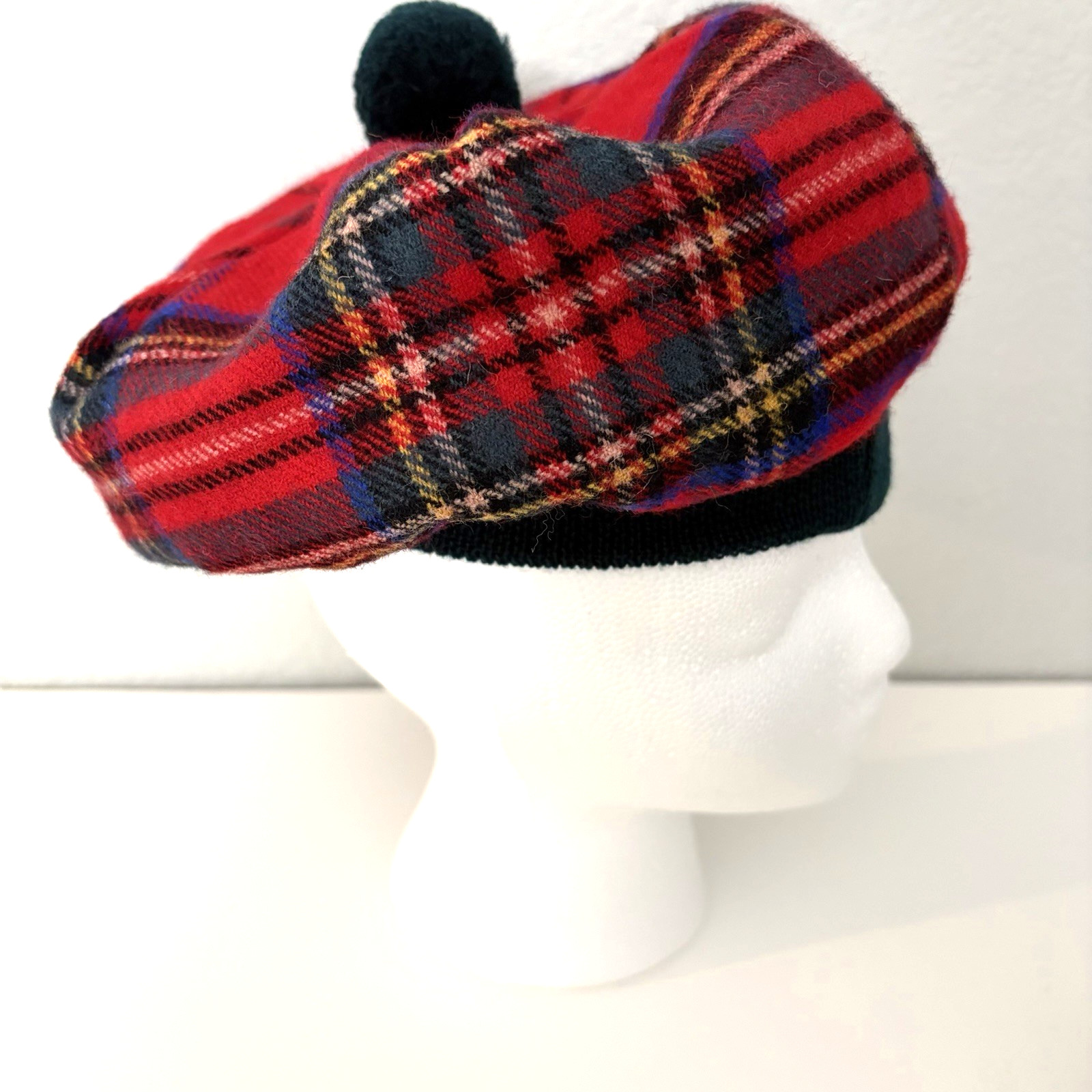 Royal Stewart Highland Tartan Tweeds Scotland Tam o’ Shanter 6-Panel New Wool