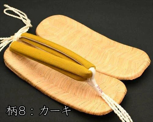 Tatami surface Leather Sole Nozaki flat surface Setta Sandals Aizu cotton strap