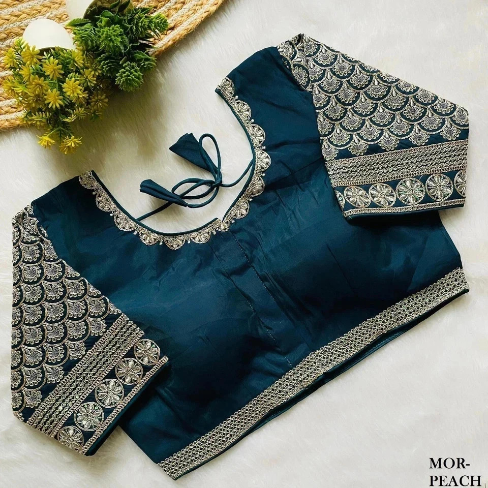 Saree Blouse Readymade Designer Sari Choli Indian Party Wear Bollywood Dress