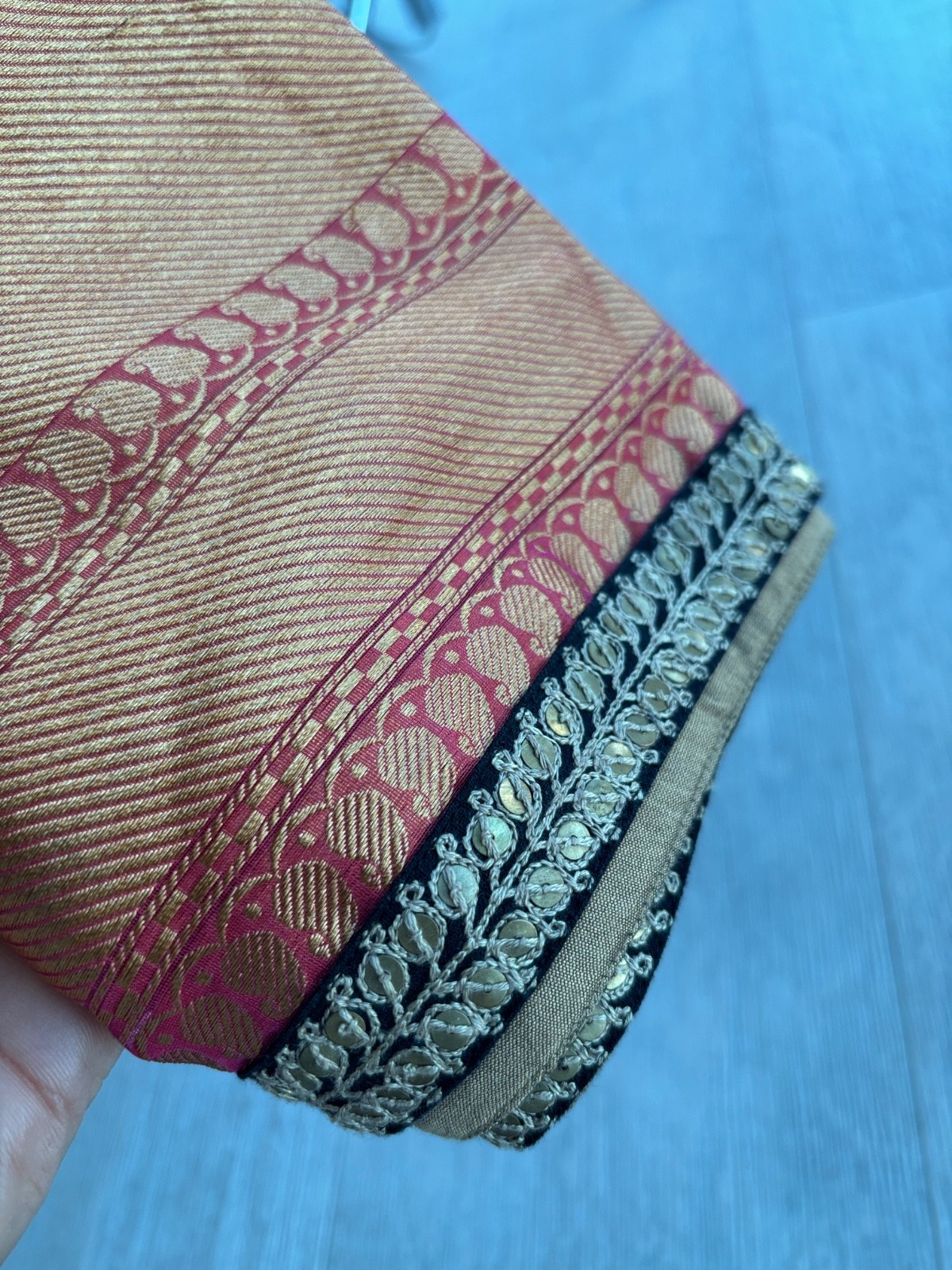 Sabyasachi Chartreuse Green Kurta -Black Embroidered Sleeves and Fuchsia Dupatta