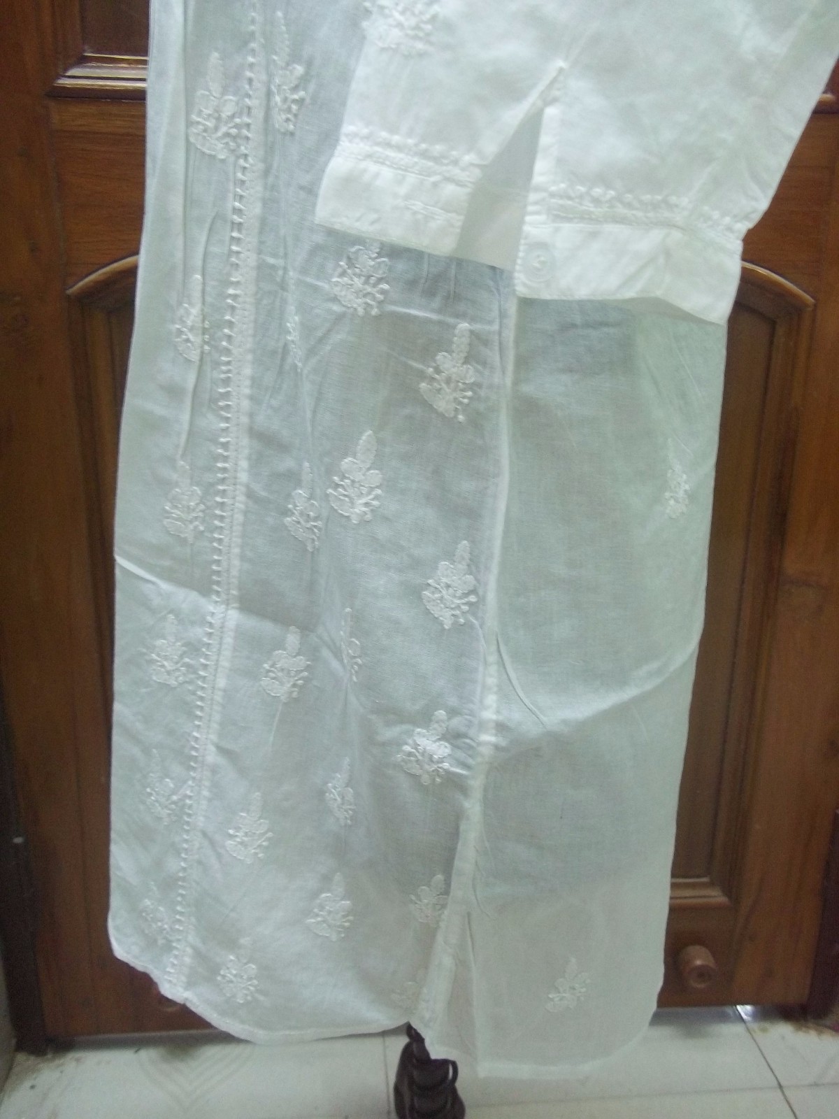 LONG L XL 2XL 5XL 6XL 7XL ETHNIC 100% COTTON KURTI CHIKAN EMBROIDERY TOP KURTI