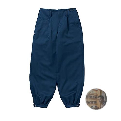 Toraichi Workwear Long Nikka Pants 3920-414 Mini Herringbone Navy 91cm New