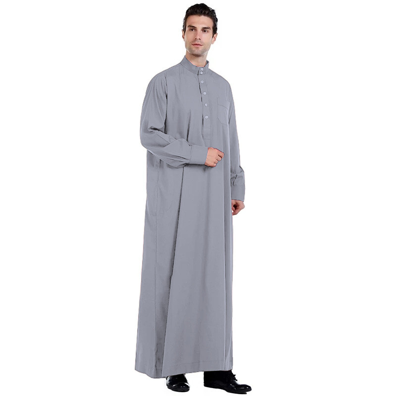 Ramadan Eid Muslim Men Jubba Thobe Dishadasha Thoub Islamic Arab Abaya Kaftan