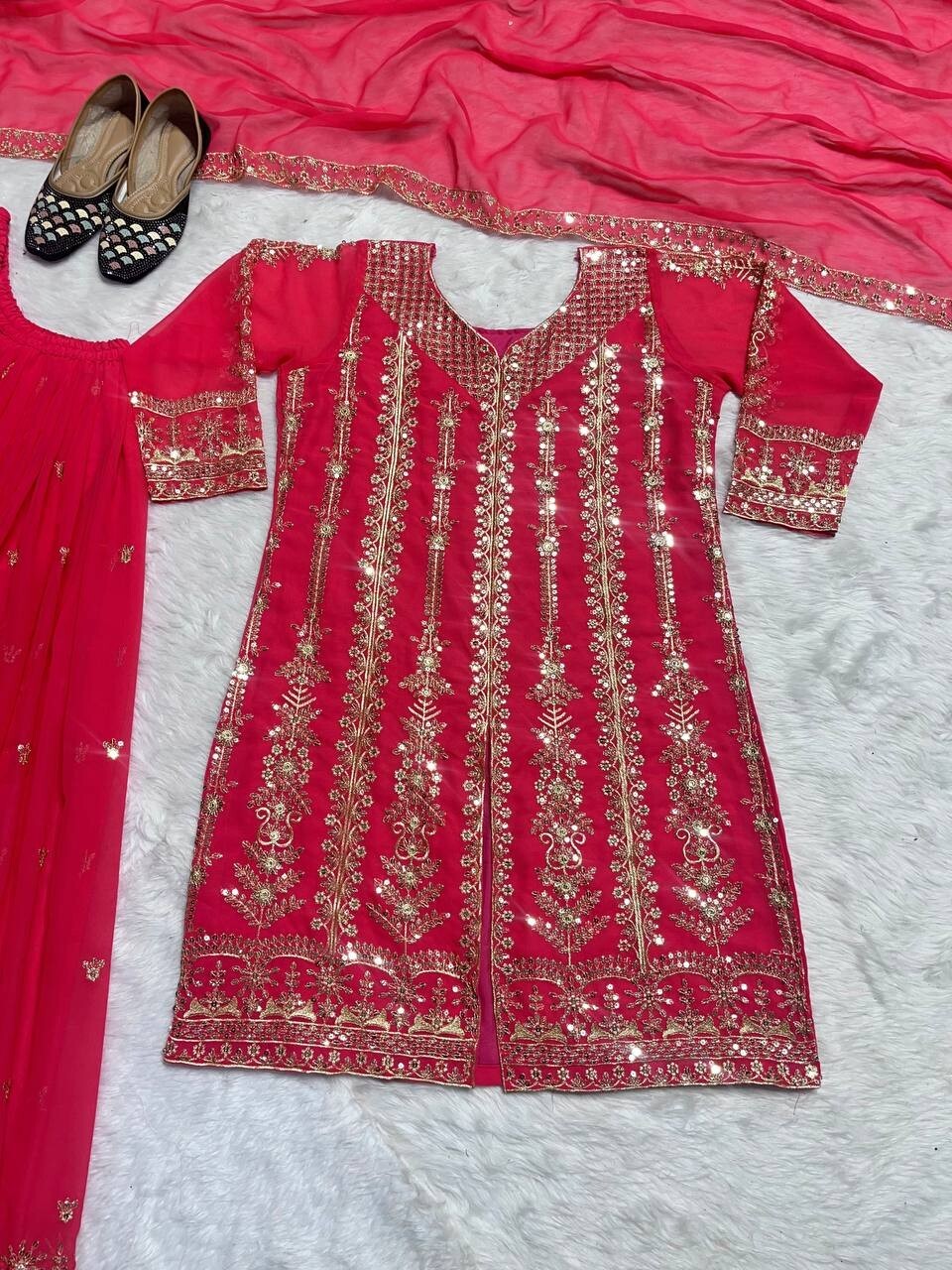 PAKISTANI DESIGNER LEHENGA CHOLI INDIAN BOLLYWOOD WEDDING PARTY WEAR READYMADE