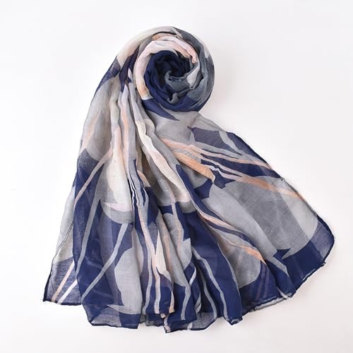 Lightweight Cotton Scarf for Women Fashion Head Cover Hijab Voile Style 07