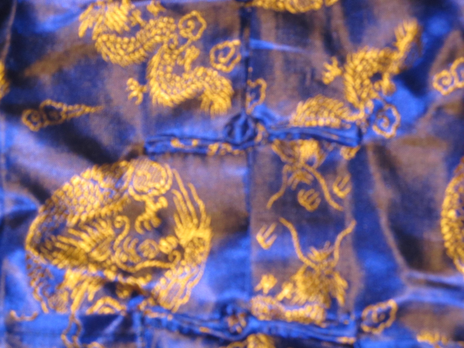 Toddler Size 2T Chinese Asian Golden Dragon Shirt Pajamas Pjs Halloween Costume