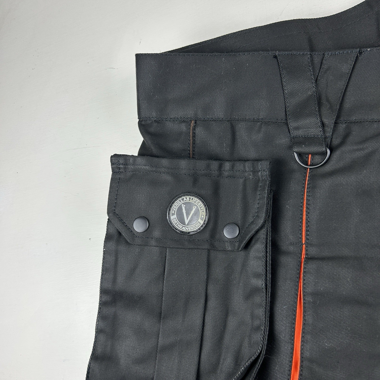 Verillas Lifestyle Kilt Mens 2XL Black Canvas Pleated Colors Scottish Cargo