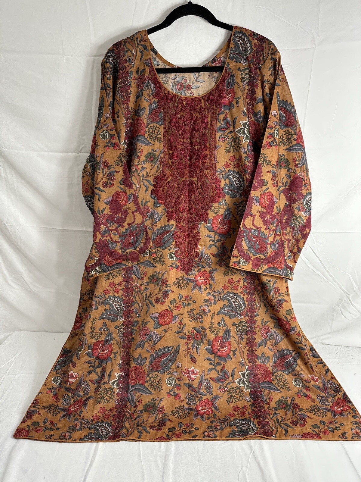 Pakistani Lawn embroidery Kameez shalwar 2 piece printed 5XL Bust 58