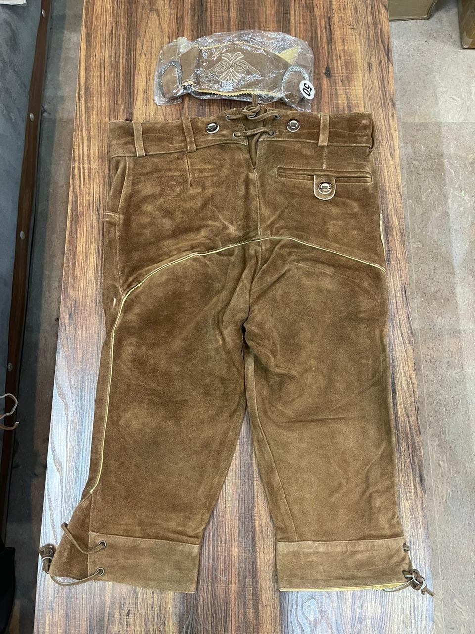 Authentic Bavarian Lederhosen – Handcrafted Suede Leather Trachten Breeches