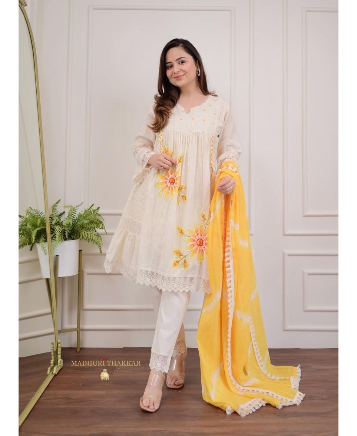 Fully Readymade Indian Festival Wear Kurta Pant Set Salwar Kameez Fully Stitched