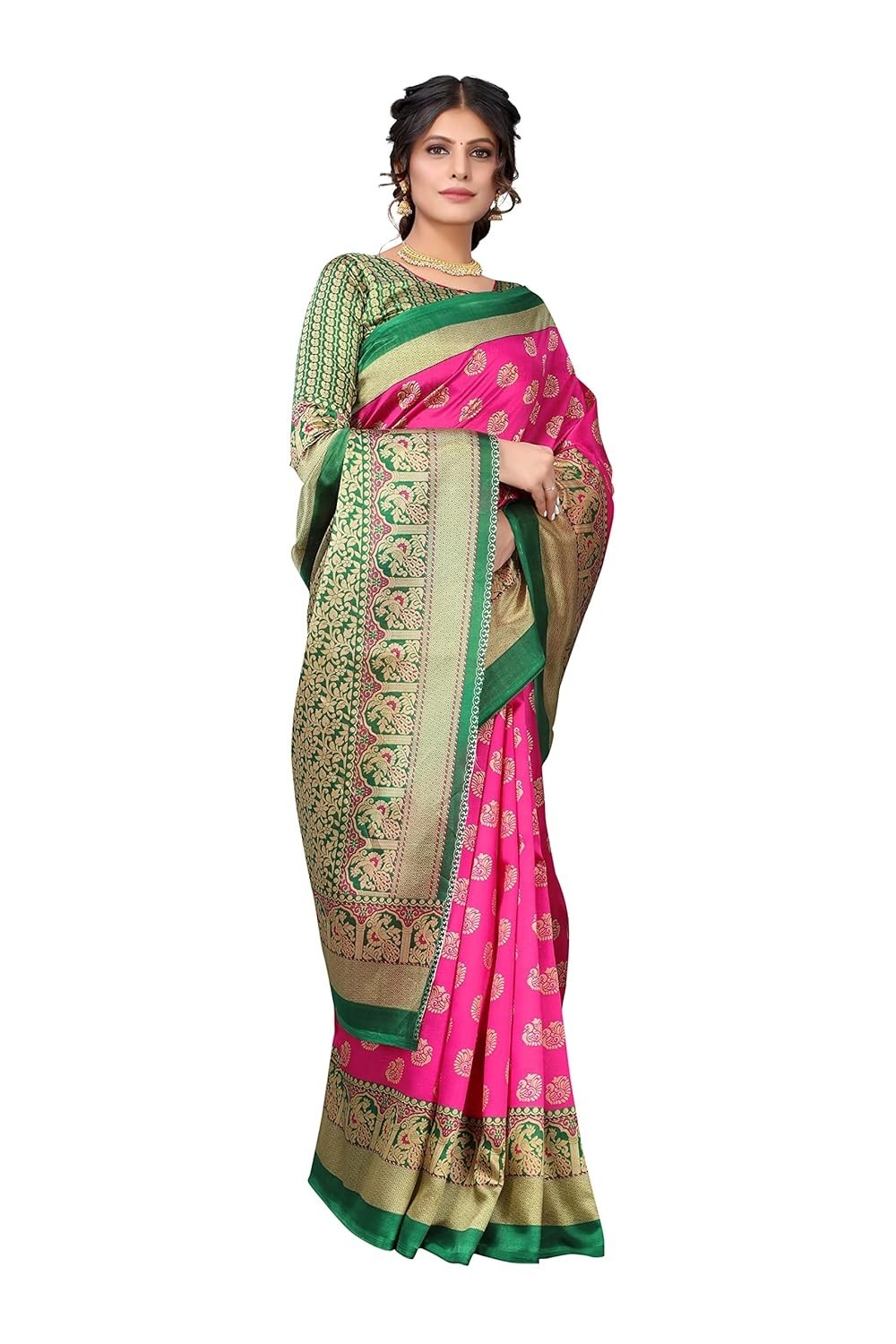 Womens Jacquard Standard Length Saree