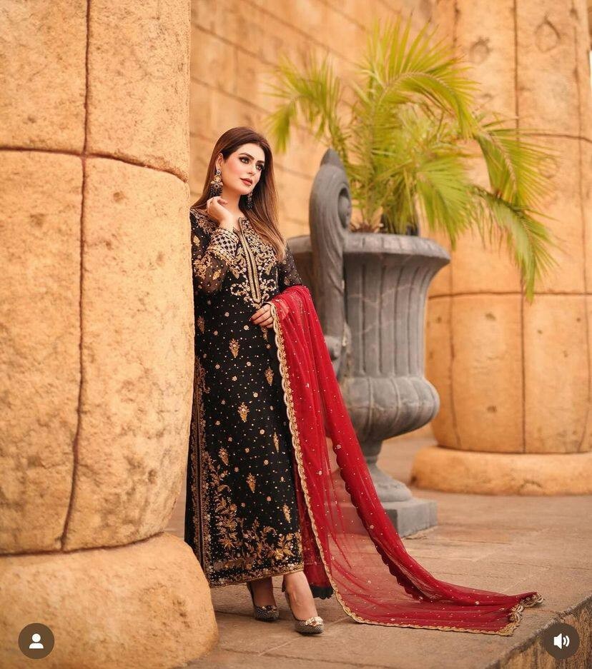 Pakistani Dress Salwar Kameez Ready To Wear Suit Indian Wedding Party Gown Kurta