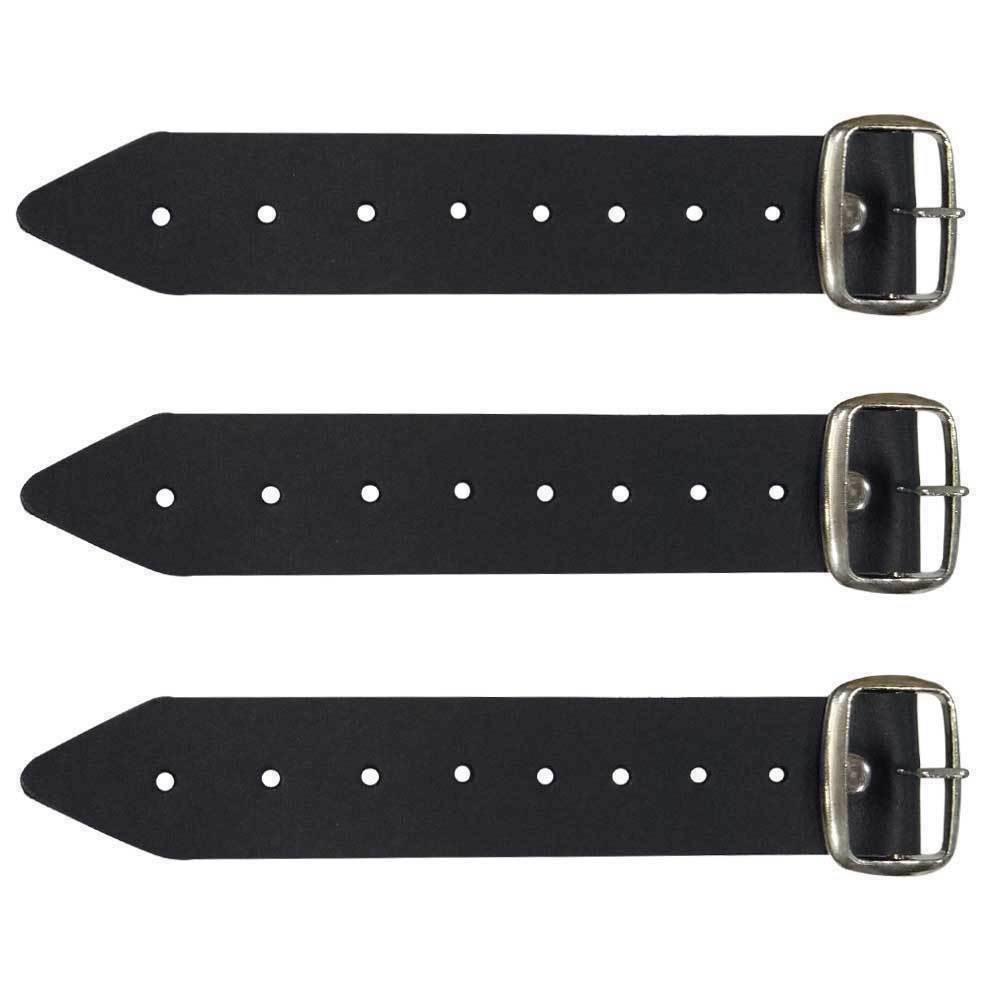 Genuine Leather Kilt Waist Extender Kilt Straps and Buckle1.25″ Wide Black Strap
