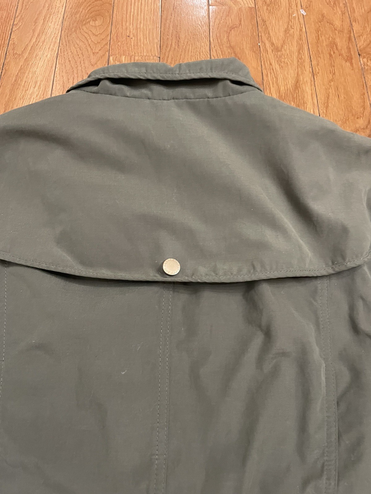 Lands’ End Lightweight Sporty Women’s Utility Jacket Windbreaker Green Size LP