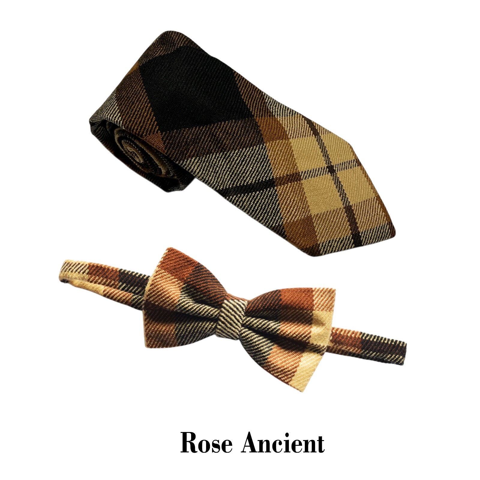Men’s Scottish Rose Ancient Tartan Bow And Tie Formal Bow Tie For Wedding