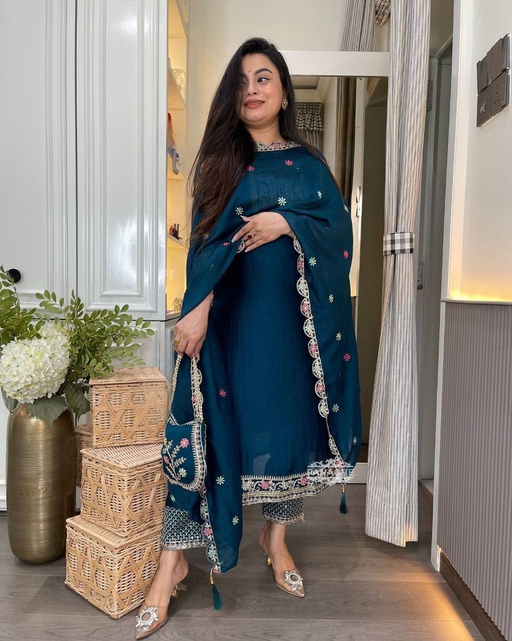 Kurta Palazzo Heavy Star Georgette with Dupatta Latest Collection for Women