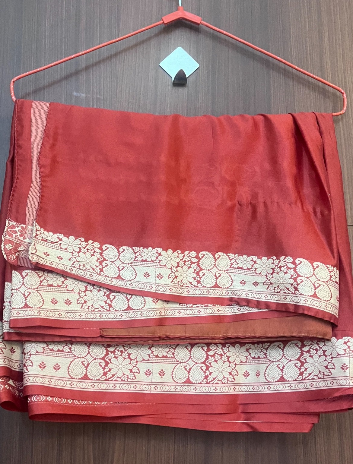 Beautiful light weight elegant Red saree