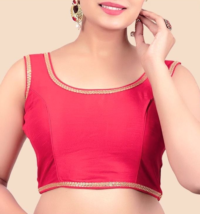 Dupion Slik Blouse Bollywood Saree Blouse Ethnic Wear Crop Top Lehenga Choli
