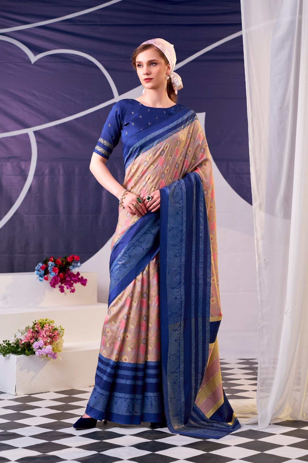 Latest Presenting Tasar Silk Saree With Blouse For Women Festival Wear