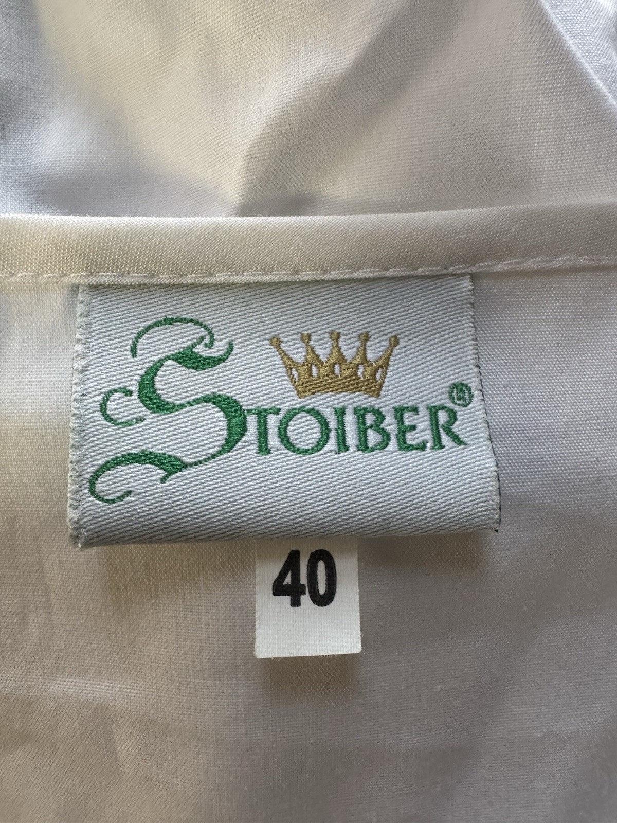 TRACHTEN Real Oktoberfest Dress STOIBER Shirt, Purple/Navy, Size 40, New No Tags
