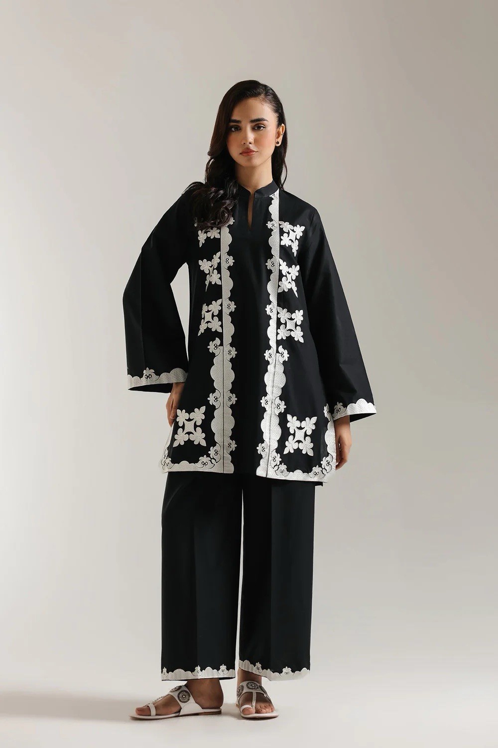 2 Piece Embroidered Original Pakistani Brand Cotton Suit