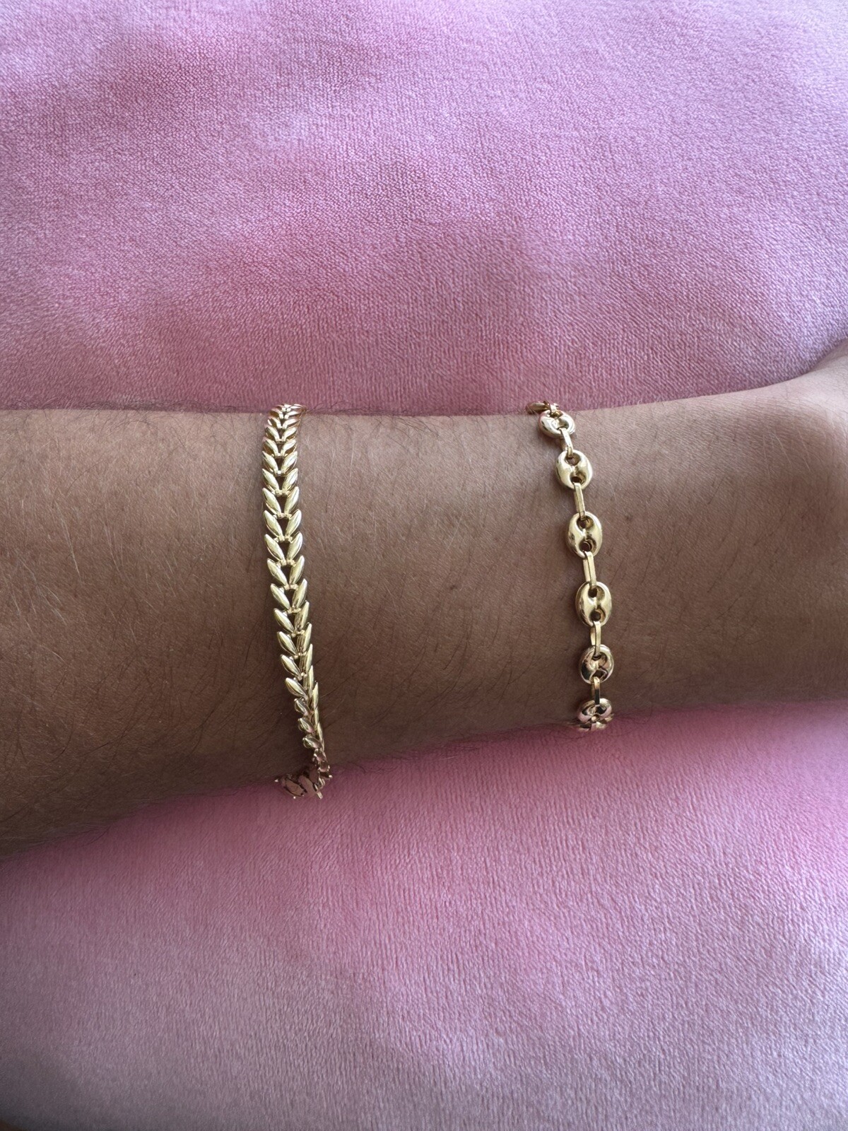 Bracelet 18k Yellow Gold /Bracelet 18k Gold /pulsera Oro 18k /$1200 Each